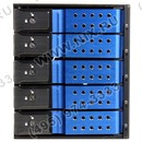 Procase <T3-305SATA3(-BL)>  HotSwap корзина 5xSATA/SAS 3.5”