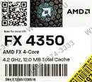 CPU AMD FX-4350 BOX Black Edition (FD4350F) 4.2 GHz/4core/  4+8Mb/125W/5200  MHz  Socket  AM3+