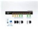 ATEN <CL5708M(RG)> 1U 8-port 17" Single Rail LCD  KVM Swith (+2 кабеля)