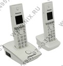 Panasonic KX-TG8052RUW <White> р/телефон (2  трубки с цв.ЖК диспл., DECT)
