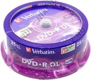 DVD+R Disc Verbatim   8.5Gb  8x  <уп. 25 шт> Double  Layer,  на  шпинделе  <43757>