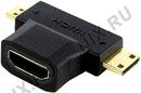 5bites <HH1805FM-T> Переходник HDMI F -> micro+miniHDMI  M