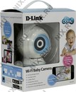 D-Link <DCS-825L /A1A> WiFi Baby Camera (1280x720, f=3.3mm, 802.11b/g/n, microSD, микрофон,  LED)