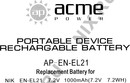 Аккумулятор AcmePower  AP-EN-EL21 (Li-Ion, 7.2V, 1000mAh)