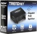 TRENDnet <TPE-104GS> Gigabit PoE Splitter (1UTP 1000 PoE-In,1UTP 1000 Data-Out,5V/7.5V/9V/12V  out)