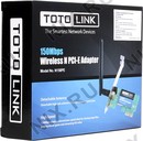 TOTOLINK <N150PE> Wireless N PCI-E  Adapter (PCI-Ex1, 150Mbps, 1x2dBi)