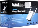 TOTOLINK <EX300> Wireless N Range  Extender (802.11b/g/n, 300Mbps, 2x3dBi)