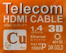 Telecom <TU715-1.5м> Кабель HDMI to microHDMI  (19M -19M) 1.5м ver1.4