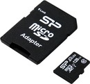 Silicon Power <SP128GBSTXBU1V10SP> microSDXC Memory Card 128Gb UHS-I  U1 + microSD-->SD Adapter