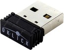 OKLICK Wireless Optical Mouse <495MW> <Black&Gold>  (RTL) USB 6btn+Roll <998168>