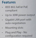 D-Link <DPE-301GI /A1A> (RTL) PoE Gigabit injector (1UTP  1000Mbps)