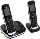 Panasonic KX-TGJ322RUB <Black> р/телефон (2 трубки  с цв.ЖК диспл.,DECT, А/Отв)