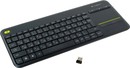 Клавиатура Logitech Wireless Touch Keyboard K400 Plus TV  <USB>  79КЛ+4КЛ  М/Мед+TouchPad  <920-007147>