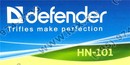 Наушники Defender Aura HN-101( шнур 1.8м, с регулятором громкости)  <63101>