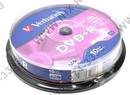 DVD+R Disc Verbatim   4.7Gb  16x  <уп. 10 шт> на шпинделе  <43498>