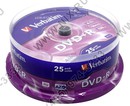 DVD+R Disc Verbatim   4.7Gb  16x  <уп. 25  шт> на шпинделе <43500>
