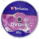 DVD+R Disc Verbatim   4.7Gb  16x  <уп. 25  шт> на шпинделе <43500>
