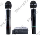 Defender MIC-155 Набор из 2-х беспроводных динамических  микрофонов для караоке <64155>