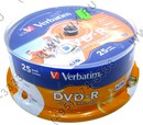 DVD-R Disc Verbatim   4.7Gb  16x  <уп. 25 шт>  на  шпинделе,  printable  <43538>