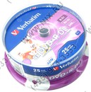 DVD+R Disc Verbatim   8.5Gb  8x  <уп. 25 шт> Double Layer,  на шпинделе, printable <43667>