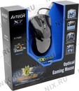A4Tech Game Optical Mouse  <X-748K-Black> (RTL) USB 7btn+Roll