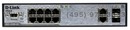 D-Link <DES-3200-10> Switch 10 port (8UTP  100Mbps  +  2Combo  1000BASE-T/SFP)