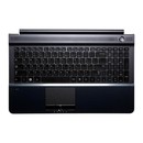 клавиатура для ноутбука [Samsung RC510, RC520, NP-RC510-S02RU] с топкейсом [BA75-02835C] [BA59-02927C] Grey panel, black buttons