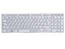 клавиатура для ноутбука Toshiba Satellite C850, C850D, C855, C855D, L850, L850D, L855, L855D, белая с рамкой, гор. Enter