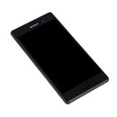 дисплей в сборе с тачскрином и передней панелью для Sony Xperia Z3 Dual (D6633) черный AAA