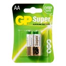 батарейка GP Super Alkaline 1.5V, пальчиковые AA LR6, 2 шт
