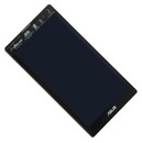 дисплей в сборе с тачскрином и передней панелью для ASUS для ZenPad 7 Z170CG черный с серебряной рамкой с разбора